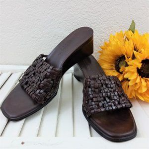 Cole Haan | Brown Slip-on Wedge Sandals - …